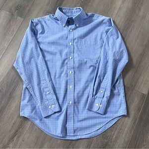 Lauren Ralph Lauren Mens Classic Fit Shirt Blue/White Size 16 1/2 (34-35)